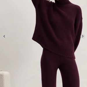 Lunya Cashmere-Wool set NWT Vintage Merlot